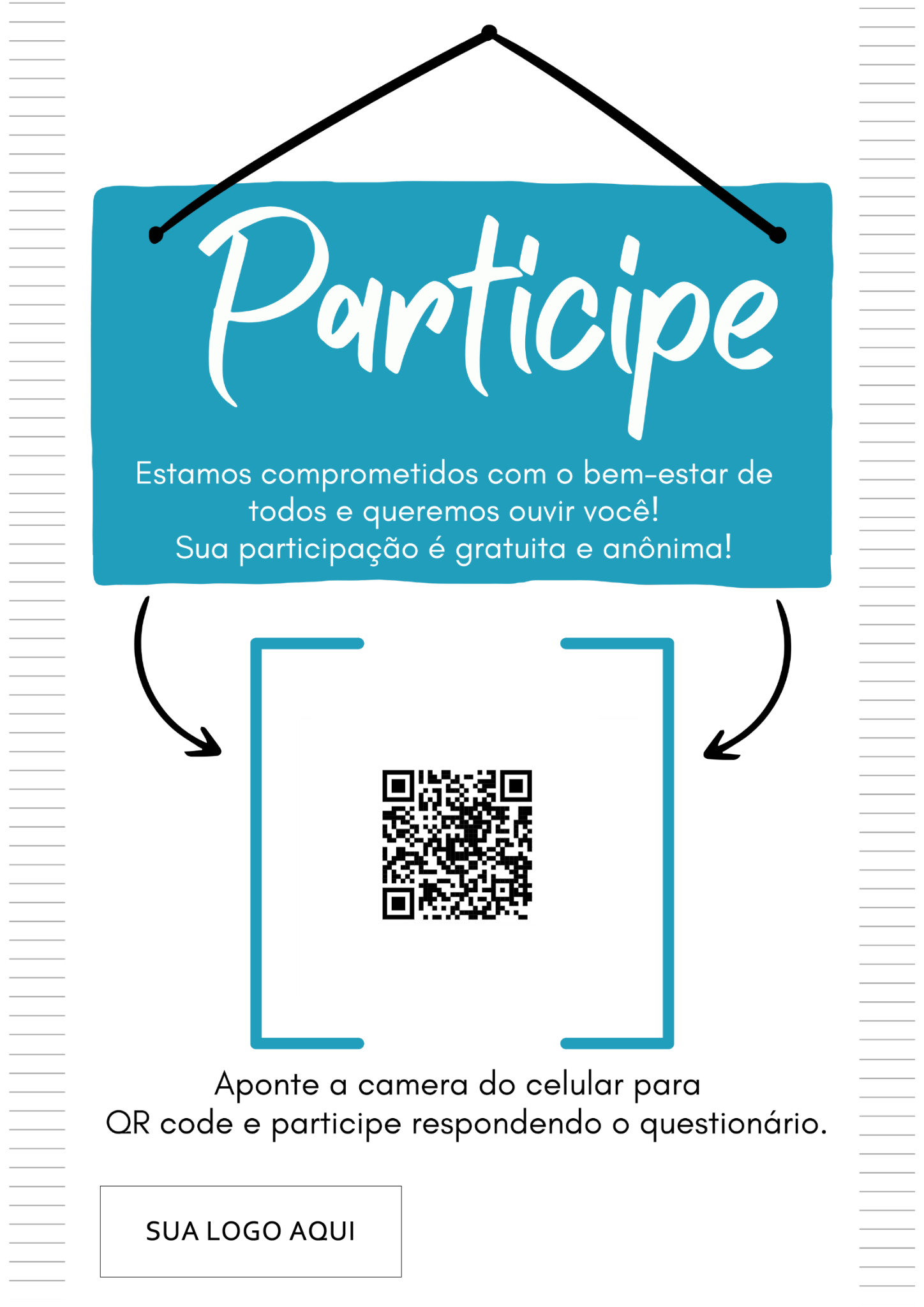 Panfleto white label com QR Code